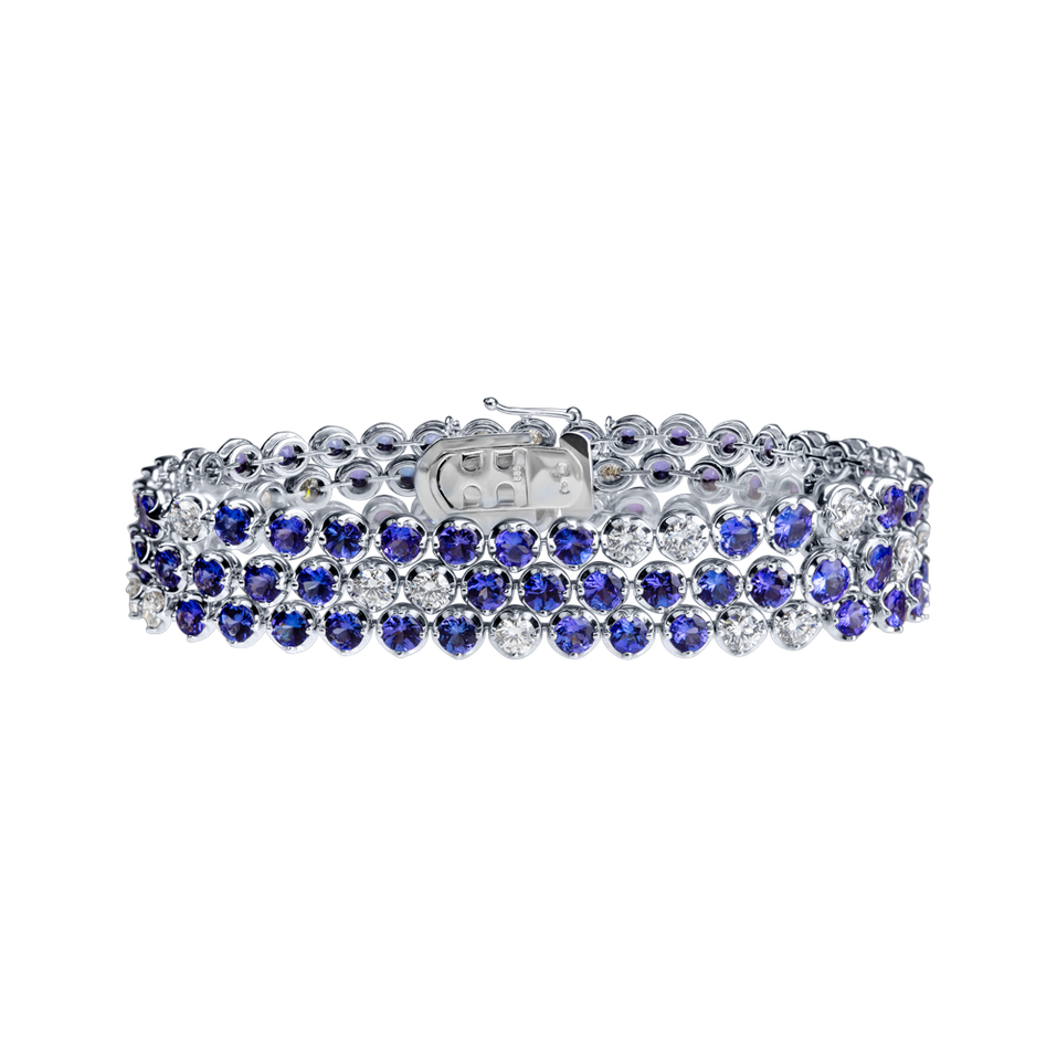 Diamond bracelet with Tanzanite Skyline Royal