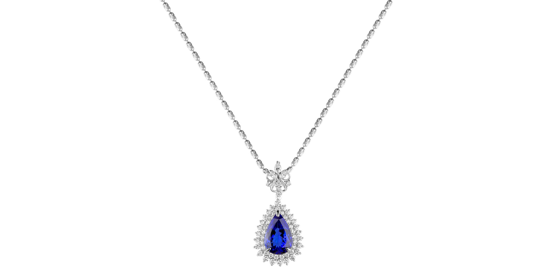 Diamond necklace with Tanzanite Heaven Seraph