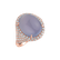 Diamond ring with Chalcedony Royal Opium2