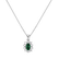 Diamond pendant with Emerald Goddess Elegance2