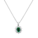 Diamond pendant with Emerald Goddess Elegance2