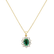 Diamond pendant with Emerald Goddess Elegance2