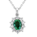 Diamond pendant with Emerald Princess2