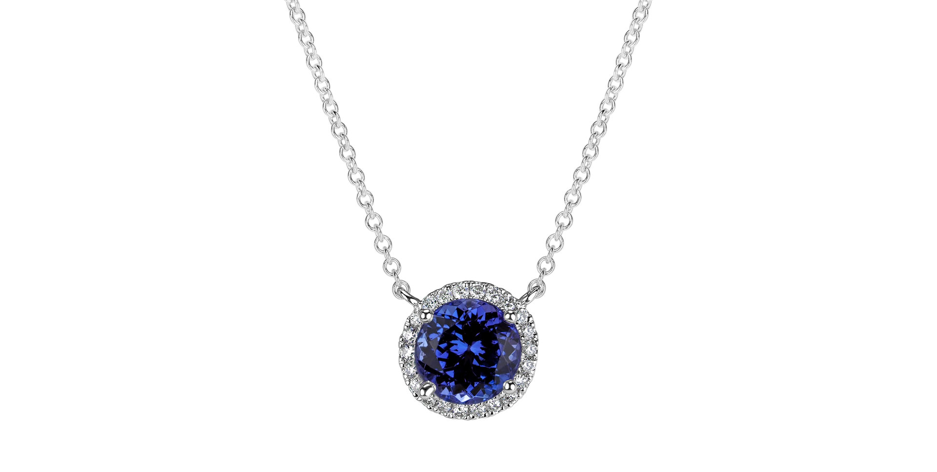 Diamond necklace with Tanzanite Royal Galaxy