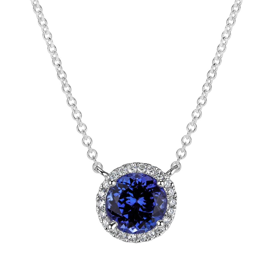 Diamond necklace with Tanzanite Royal Galaxy