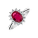 Diamond ring with Ruby Princess Sparkle2