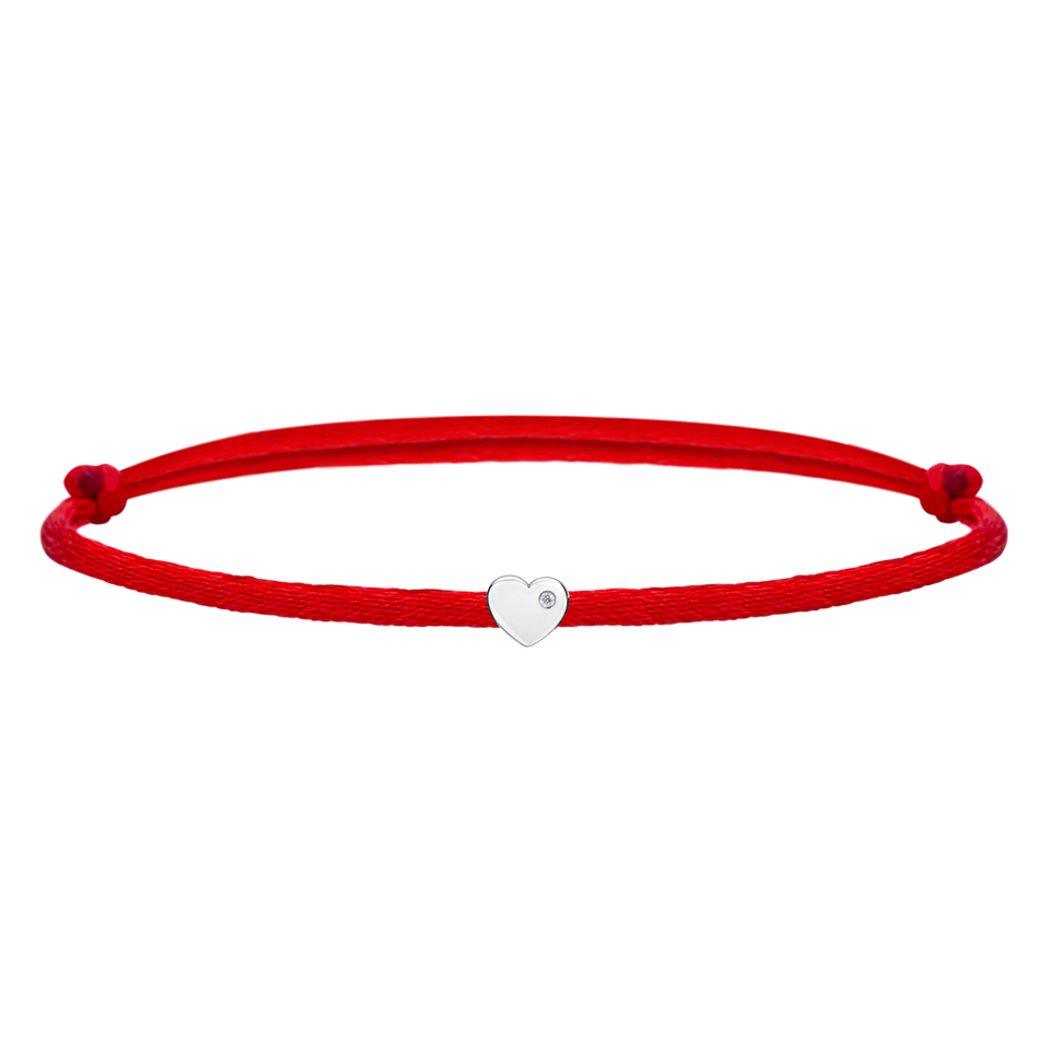 Diamond bracelet Red Heart