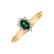 Diamond ring with Emerald Trixie Princess2