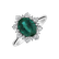 Diamond ring with Emerald Trixie Princess2
