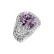 Diamond ring with Kunzite Windy Storm2