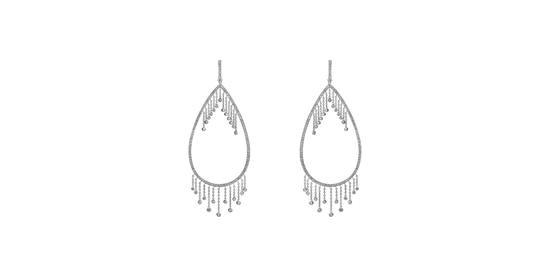 Diamond earrings Rain of tears