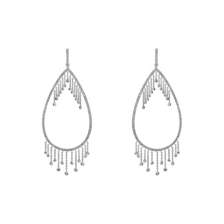 Diamond earrings Rain of tears