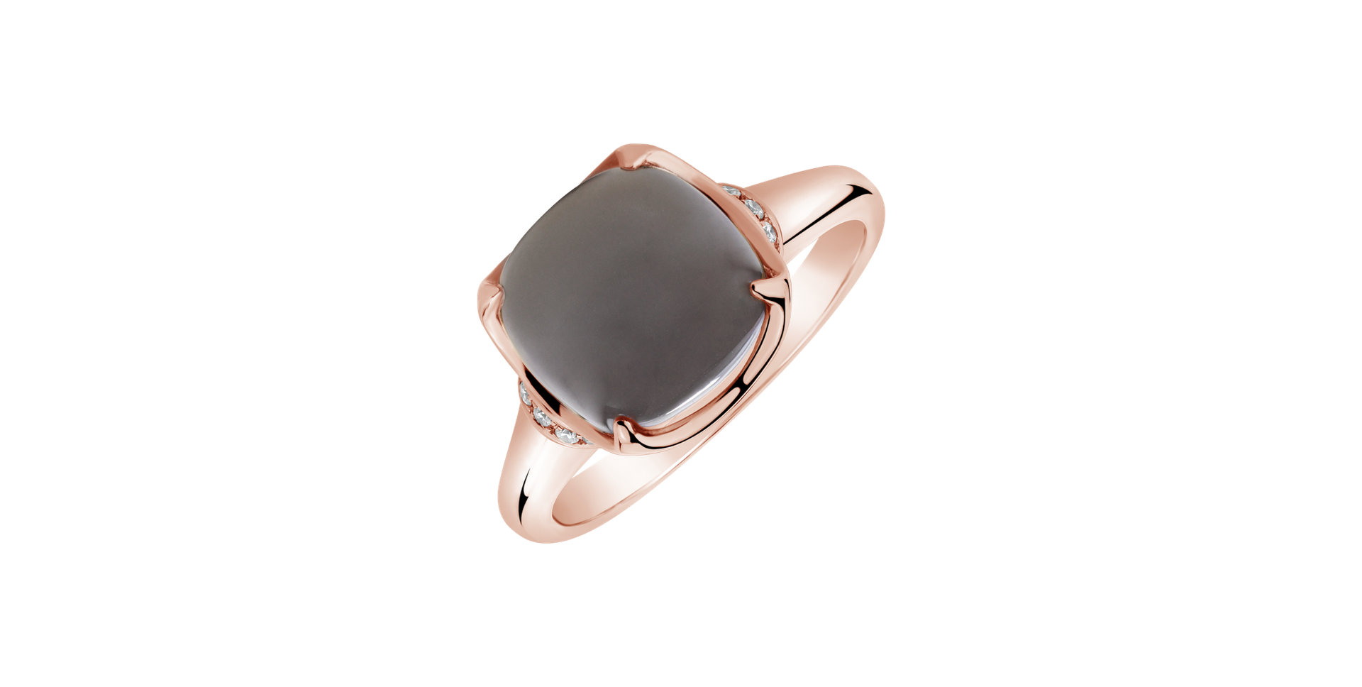 Ring with Moonstone and diamonds Finn