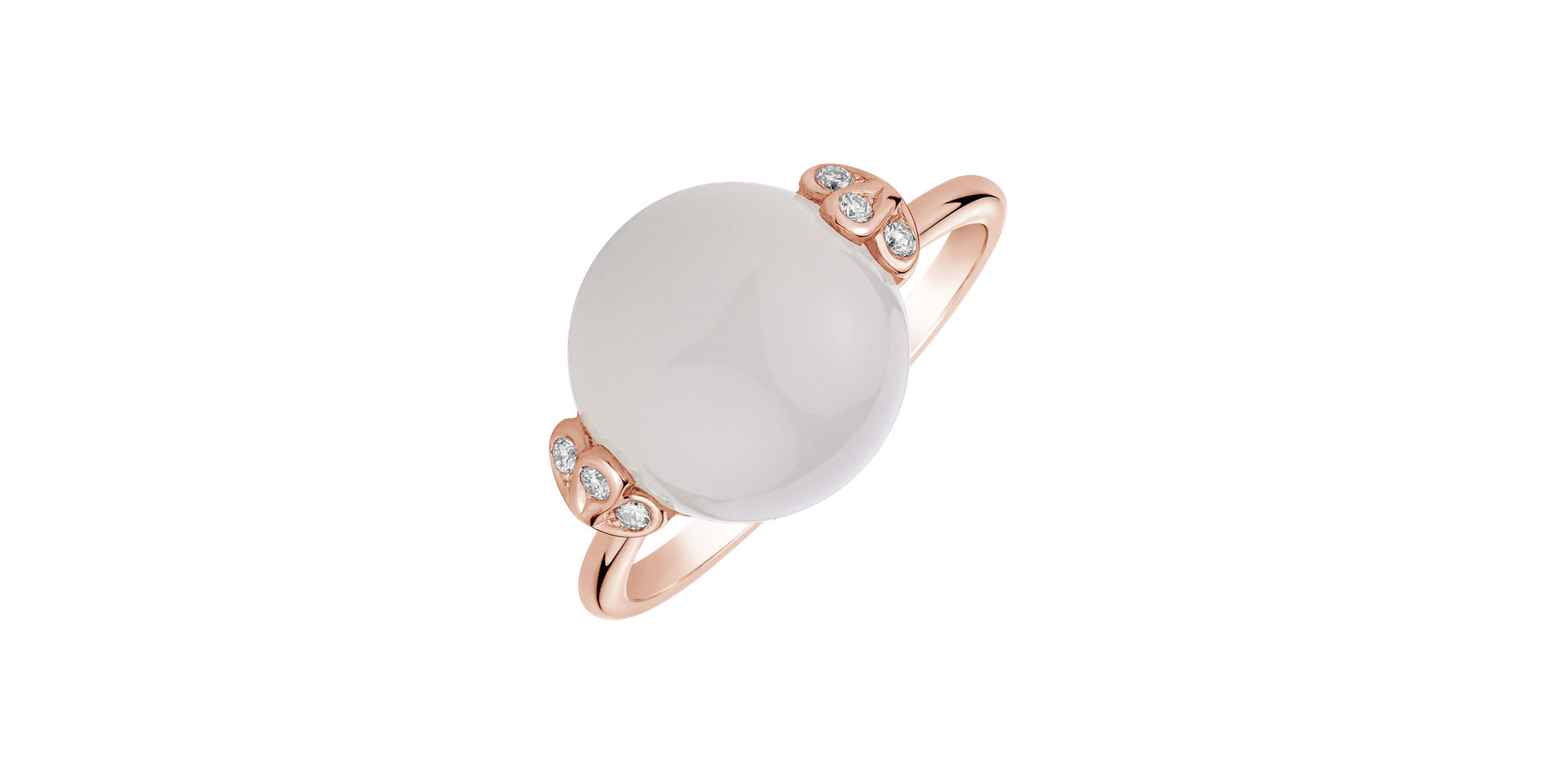 Ring with Moonstone and diamonds Heaven Czarina