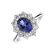 Diamond ring with Tanzanite Princess Joy2