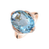 Diamond ring with Topaz Dévouement2