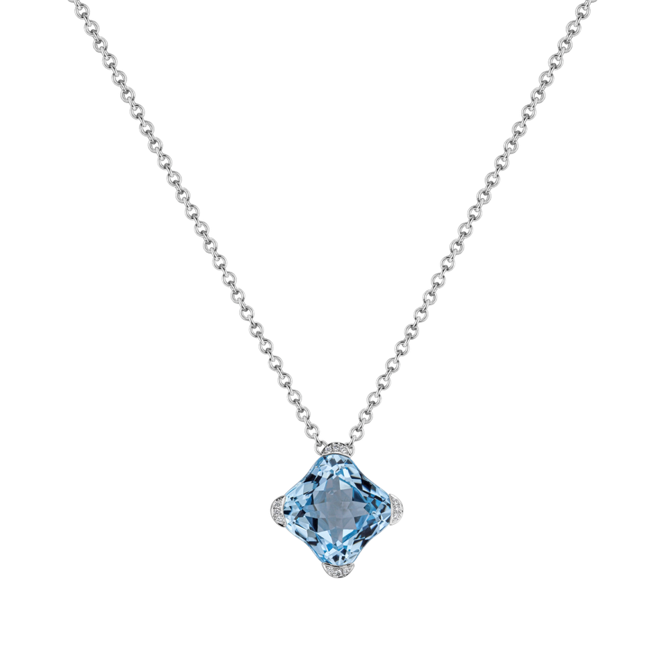 Diamond necklace with Topaz Sorts