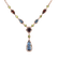 Diamond necklace with gemstones Serenity2