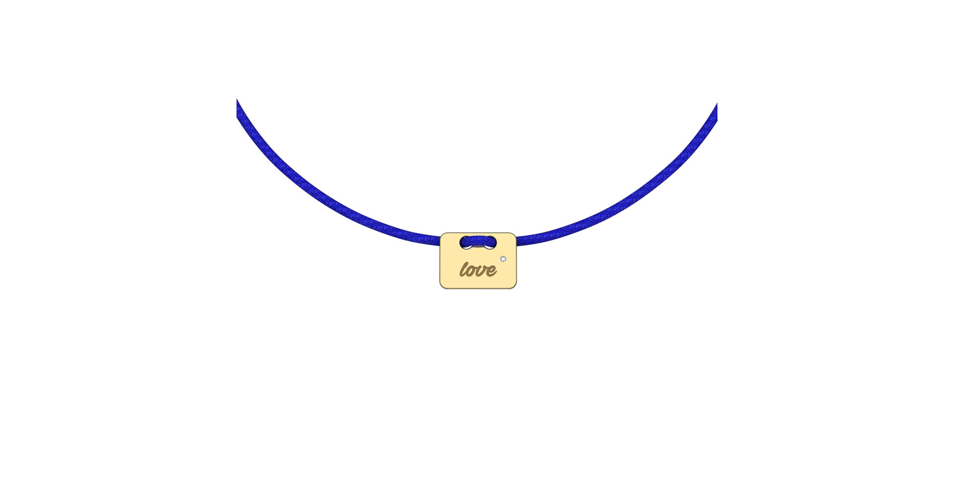 Diamond bracelet Military Stamp Love