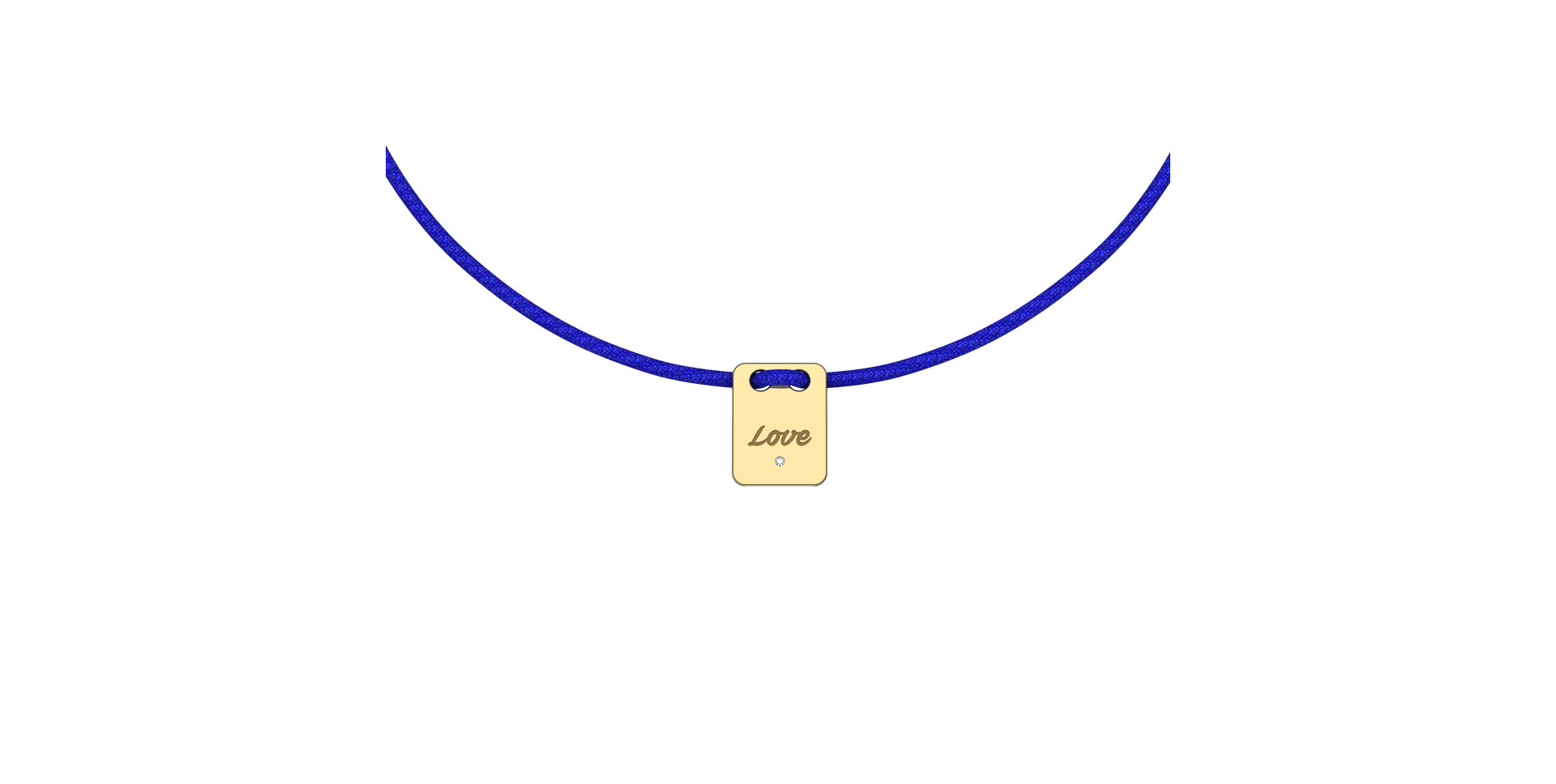 Diamond bracelet Mini Stamp Love