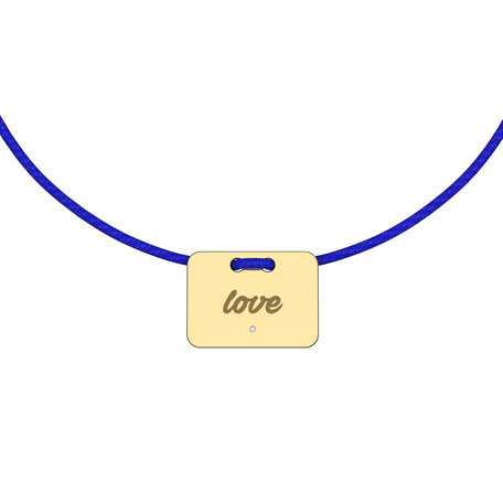 Diamond bracelet Military Stamp Love