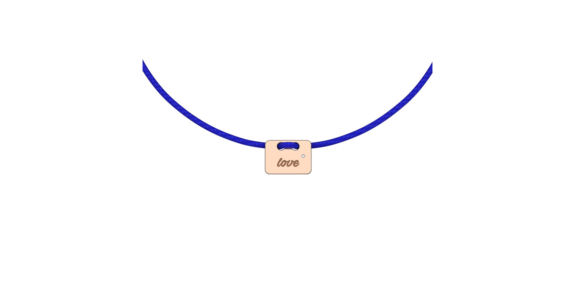 Diamond bracelet Military Stamp Love