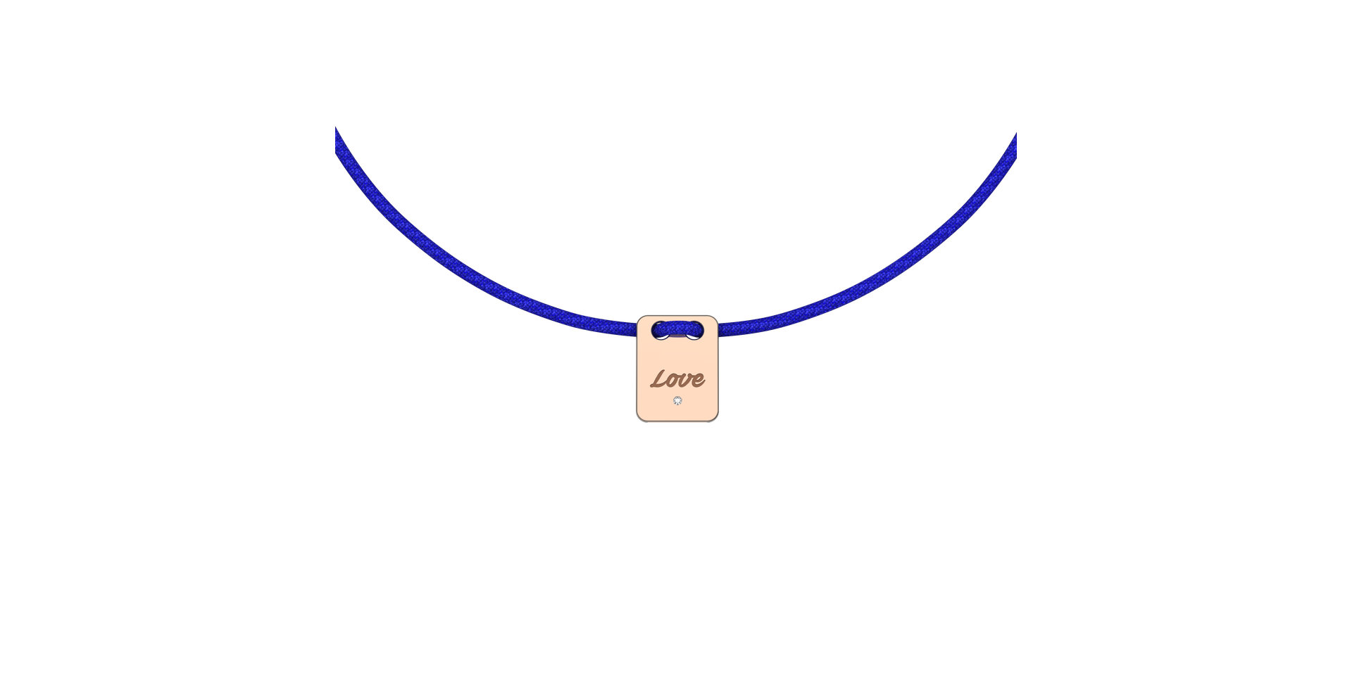 Diamond bracelet Mini Stamp Love