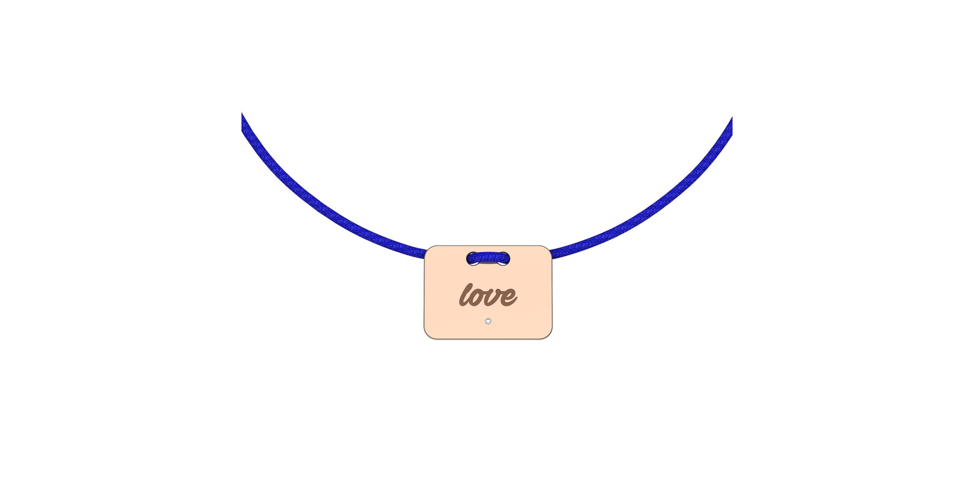 Diamond bracelet Military Stamp Love