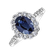 Diamond ring with Sapphire Glamour Princess2