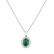 Diamond pendant with Emerald Glamour Princess2