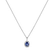 Diamond pendant with Sapphire Glamour Princess2