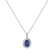 Diamond pendant with Tanzanite Princess2