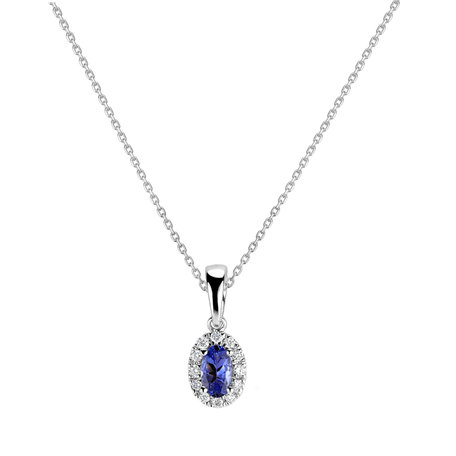 Diamond pendant with Tanzanite Princess Essence