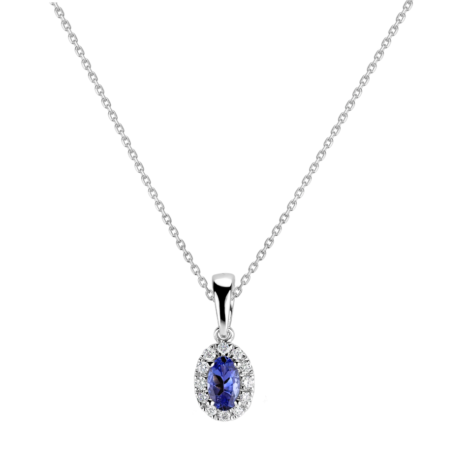 Diamond pendant with Tanzanite Princess Essence