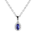 Diamond pendant with Tanzanite Princess2