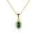 Diamond pendant with Emerald Princess2