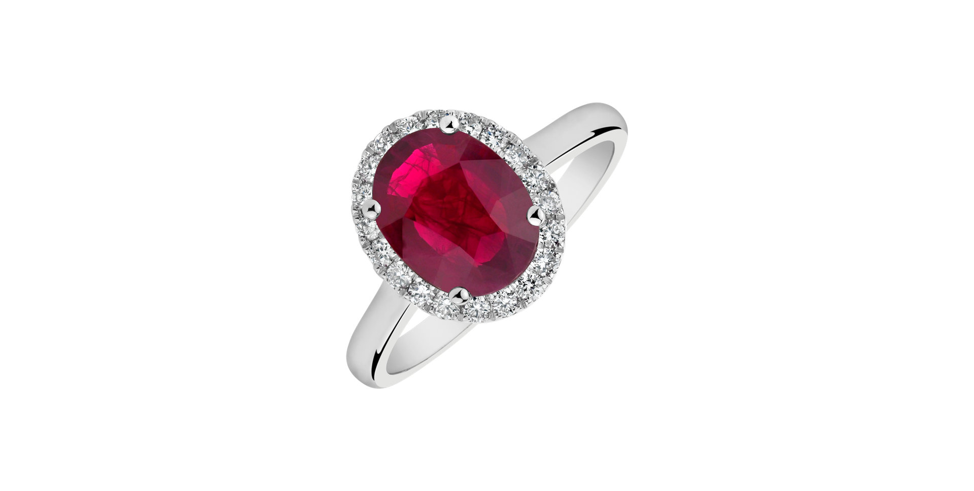 Diamond ring with Ruby Princess Wish