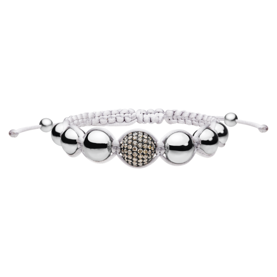 Bracelet with brown diamonds Shamballa
