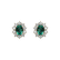 Diamond earrings with Emerald Princess2