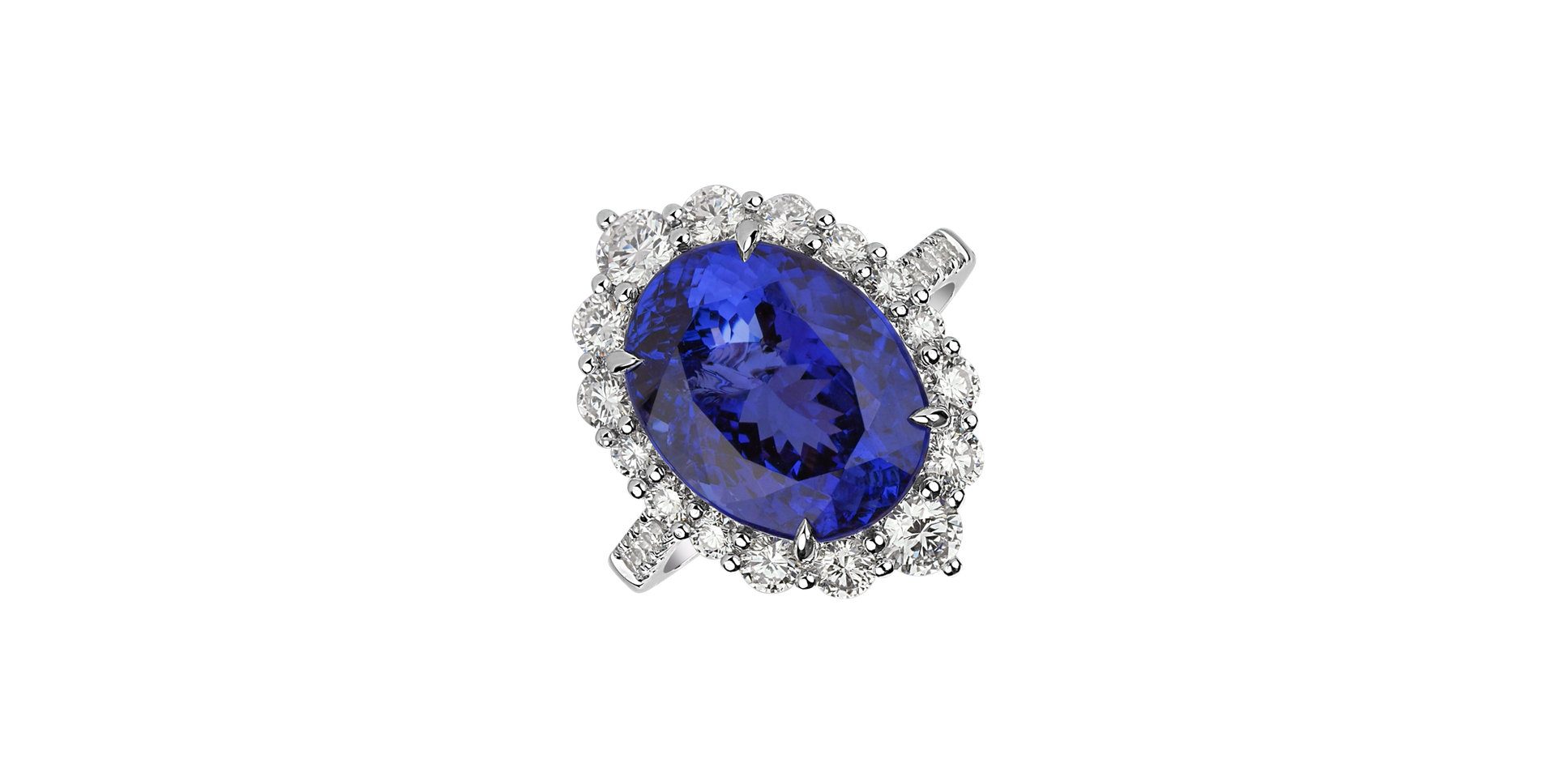 Diamond ring with Tanzanite Tanzania Treasure