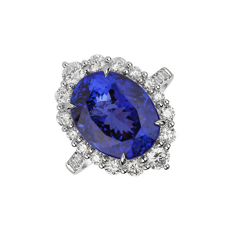 Diamond ring with Tanzanite Tanzania Treasure