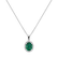Diamond pendant with Emerald Princess2