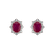 Diamond earrings with Ruby Princess2