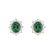 Diamond earrings with Emerald Princess2