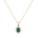 Diamond pendant with Emerald Royal Aurora2