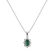 Diamond pendant with Emerald Princess2