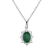 Diamond pendant with Emerald Princess2