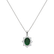 Diamond pendant with Emerald Princess2
