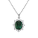 Diamond pendant with Emerald Princess2