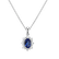 Diamond pendant with Tanzanite Princess2